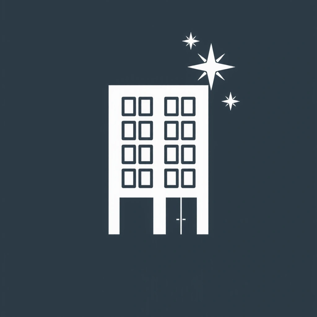 Icon pentru curățenie comercială