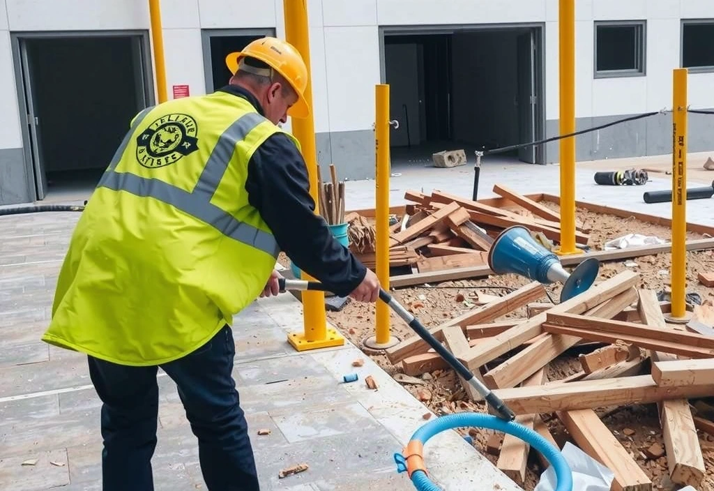 Ilustrație articol despre curățenia după construcții