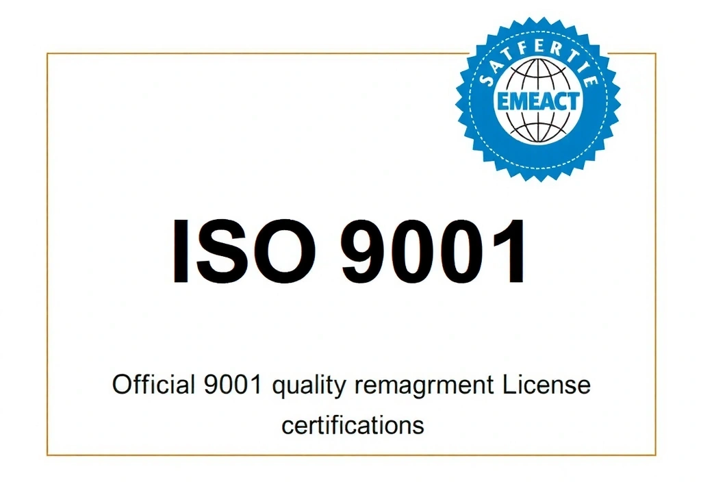 Imagine a unei certificări de calitate ISO 9001